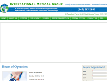 Tablet Screenshot of intmedicalgroup.net